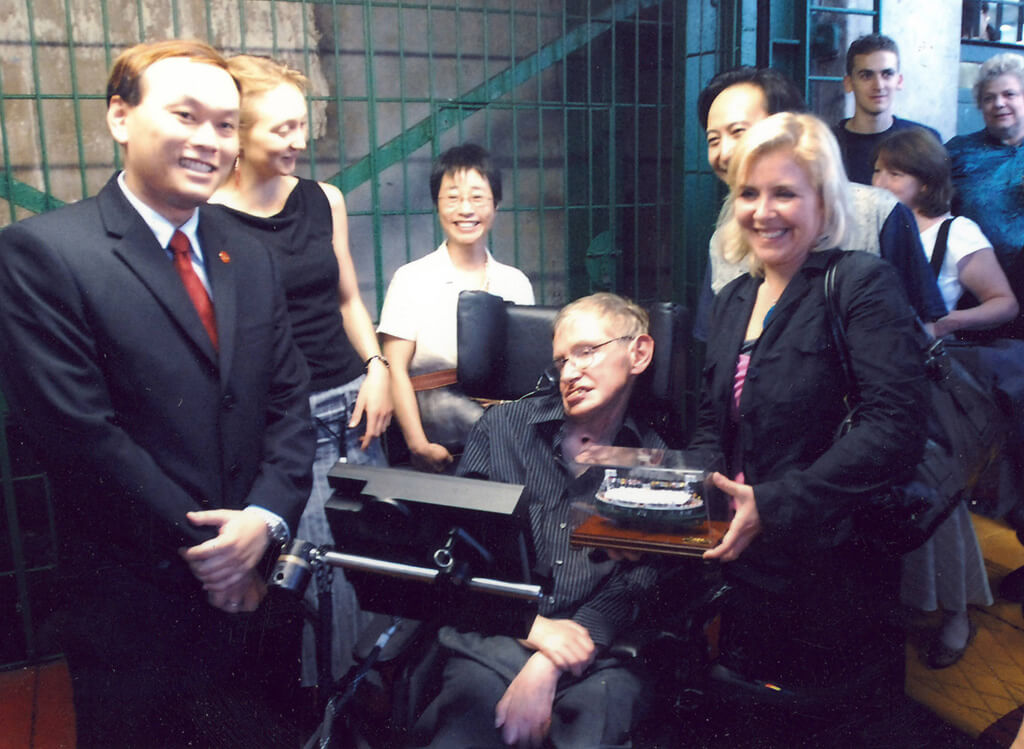 Prof. Stephen William Hawking (famous Physicist) visited in June 2006